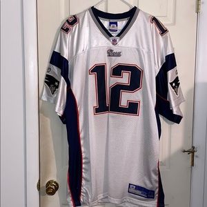 REEBOK TOM BRADY ON FIELD EMBROIDERER JERSEY